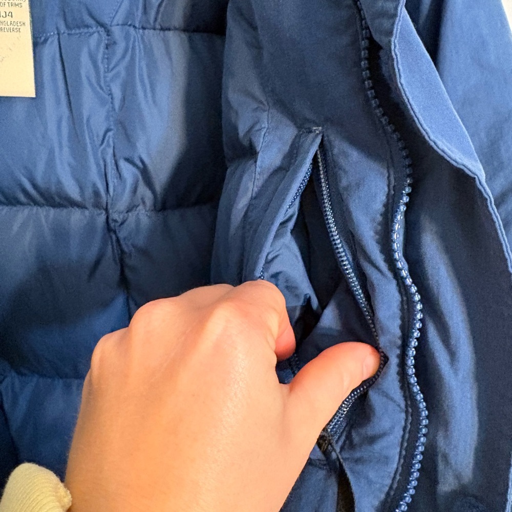 Vintage LL Bean Jacket Men's Navy Blue Quilt Lined 0 BNJ4  size M - Picture 3 of 10